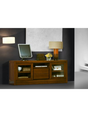 http://www.commodeetconsole.com/2621-thickbox_default/meuble-tv-antiquaire-2-portes-tiroirs-niches.jpg