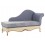 Chaise longue Bleue Glamour 