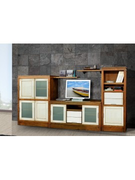 meuble tv vitrine  portes blanches ref  1027 casa b premium