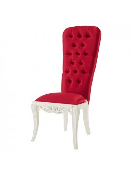 Chaise rouge et blanc 1900