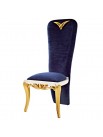 Chaise bleue queue de pie 1900