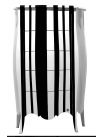 Chiffonnier noir et blanc Barriga commode baroque