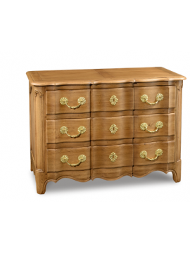  Chêne Commode 3 tiroirs   