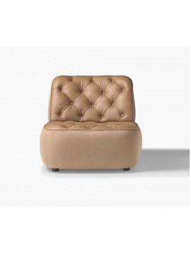 Fauteuil Vintage cuir Gongo