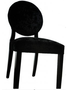 chaise velour noir 