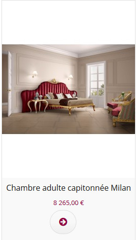 Chambre adulte de luxe rouge