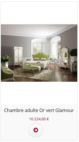 Chambre adulte de luxe verte